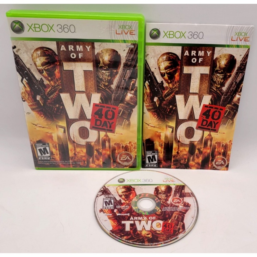 Army of Two: The 40th Day (Microsoft Xbox 360) CIB COMPLETE IN BOX